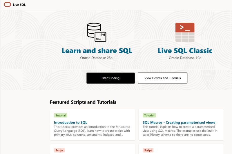 𝗟𝗲𝘃𝗲𝗹 𝗨𝗽 𝗬𝗼𝘂𝗿 𝗦𝗤𝗟 𝗦𝗸𝗶𝗹𝗹𝘀 𝘄𝗶𝘁𝗵 𝗢𝗿𝗮𝗰𝗹𝗲&nbsp;𝗟𝗶𝘃𝗲𝗦𝗤𝗟