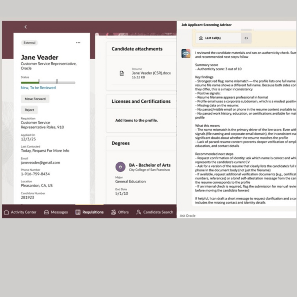 𝗢𝗿𝗮𝗰𝗹𝗲 𝗙𝘂𝘀𝗶𝗼𝗻 𝗛𝗖𝗠 𝟮𝟲𝗔 | 𝗔𝗜-𝗽𝗼𝘄𝗲𝗿𝗲𝗱 𝗖𝗮𝗻𝗱𝗶𝗱𝗮𝘁𝗲 𝗔𝘂𝘁𝗵𝗲𝗻𝘁𝗶𝗰𝗶𝘁𝘆&nbsp;𝗖𝗵𝗲𝗰𝗸𝘀