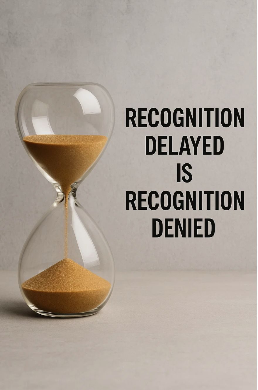 𝗥𝗲𝗰𝗼𝗴𝗻𝗶𝘁𝗶𝗼𝗻 𝗗𝗲𝗹𝗮𝘆𝗲𝗱 𝗶𝘀 𝗥𝗲𝗰𝗼𝗴𝗻𝗶𝘁𝗶𝗼𝗻 𝗗𝗲𝗻𝗶𝗲𝗱