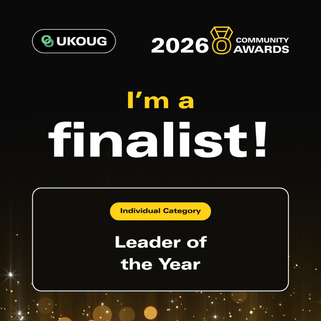 UKOUG Leader of the Year&nbsp;Finalist
